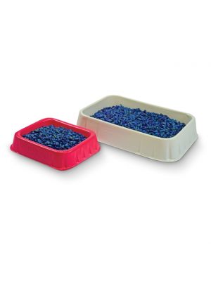Vacuum formed bait trays available in two sizes
