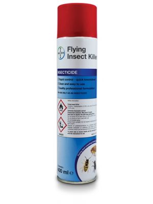 Bayer Flying Insect Killer comes in a 400ml spray 