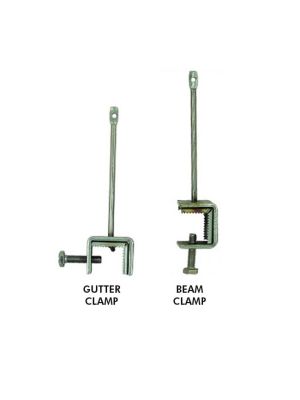 Gutter and Beam Clamp both available in stainless steel