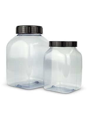 Clear jars available in 2 sizes, 1000ml & 2000ml