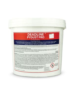Deadline PyDust Pro is a broad spectrum dust product in a 3kg tub