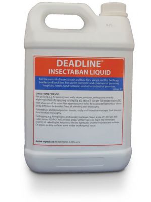 Deadline Insectaban Liquid comes in a 5ltr tub 