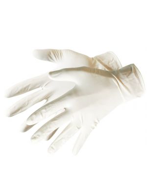 Disposable Vinyl Gloves in white 