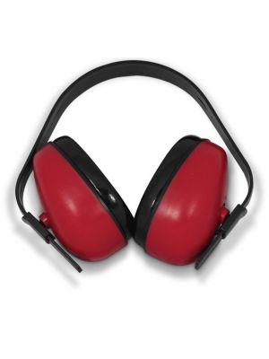 Ear Defenders in red and black 