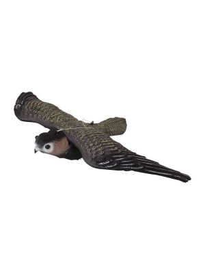 This decoy bird is designed to look like a falcon to deter birds