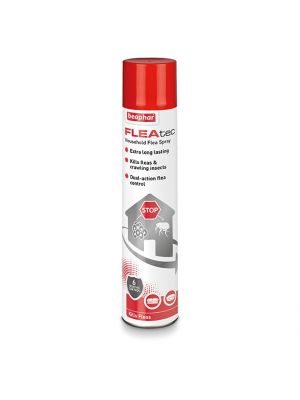 Fleatec Spray kills fleas & crawling insects, comes in a 600ml spray 