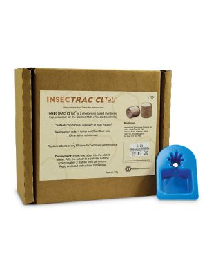 Insectrac CL comes with a blue Tab to place the bait in 