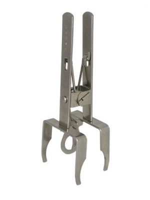 Mole Scissor Trap is designed to be visible from above ground for ease of checking 