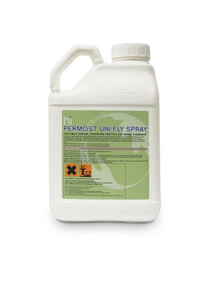 Permost Uni is a ready to use insecticide giving a rapid knockdown and effective killing of flies in a 5Ltr tub  