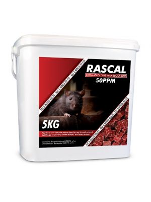 Rascal Bromadiolone Wax Blocks in the box size of 5KG