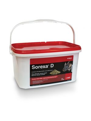 Sorexa D is ideal for high mouse population areas 