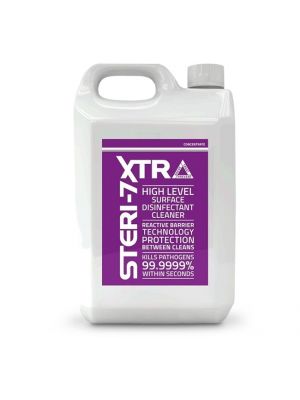 Steri-7 Disinfectant ready to use comes in a 5Ltr container and kills 99.9999% of pathogens 