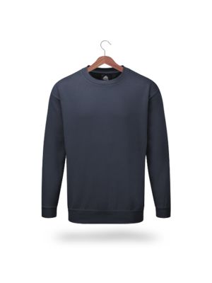 This premium navy sweatshirt can be branded with a companies logo 