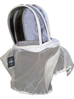 Beekeepers Vest & Veil gives good head protection 