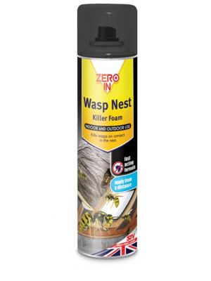 Wasp Nest Destroyer Foam in a sprayable bottle 