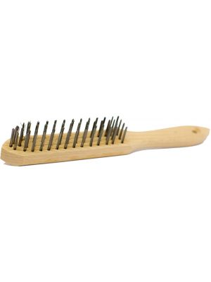 Wire Brush has bristles made from wire 