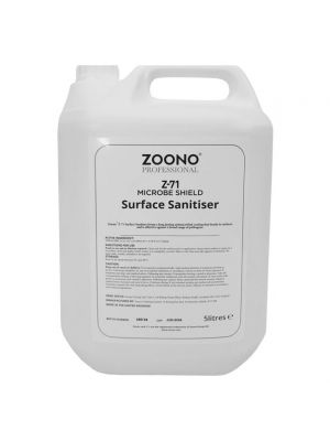 Zoono Surface Sanitiser comes in a 5Ltr container